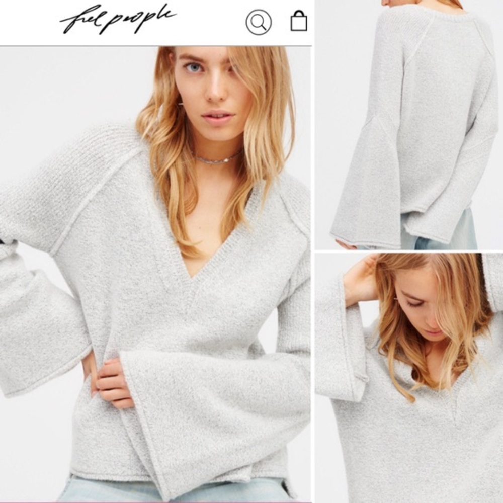 Free People Bell Sleeve Sweater